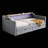 Daybed With 2 Storage Drawers And 2-Tier Shelf, Upholstered Bed Frame With Smart LED Light And USB, Type-C Port