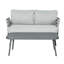 Causeuse et table en acier Mariano-190285426