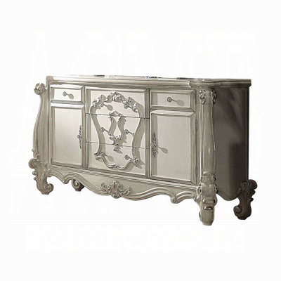 Commode combinée 5 tiroirs avec miroir Emele