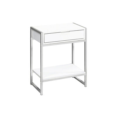 Accent Table, Modern Nightstand With Drawer, Small Bedside Table