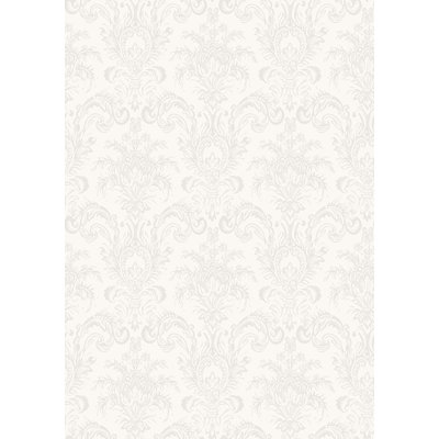 Classic Damask Design Embossed Satin 10m x 53cm Wallpaper Roll