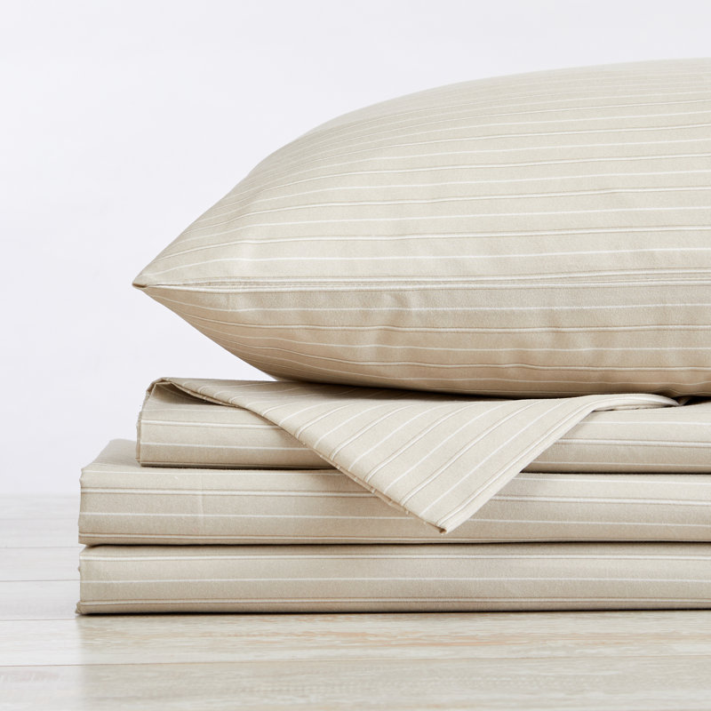 Twin Coastal Flamingo Print Microfiber Sheet Set