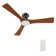 52'' Smart Solid Wood Ceiling Fan With Remote, Light Kit IncludedWorks With Google Assistant And Amazon Alexa,Siri Shortcut.