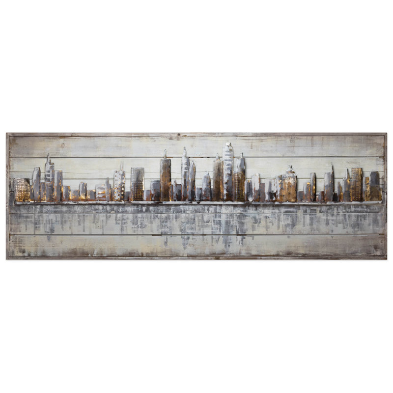 Next Stop: USA print on wood