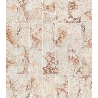 Carrelage poli en marbre véritable 12 x 24 pour salon et mur, élégant et luxueux, 4 dans une boîte, conception de salle de bain à variation naturelle, par boîte