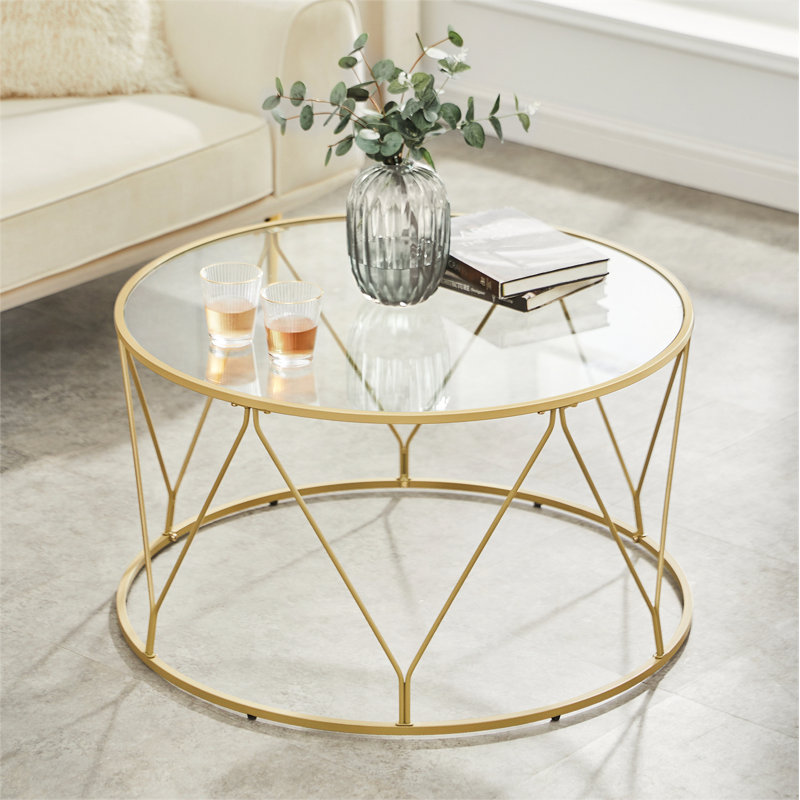Table basse dorée 33,1 po Doynton