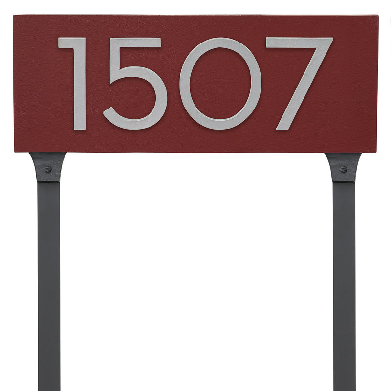 Rectangle, Rouge brique / Argent, Oui