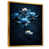Toile avec cadre flottant or