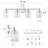 Eastwood 3 Lights Dimmable Bathroom Vanity Light Modern Wall Sconce Clear Shade-123041414-123041416-124811271