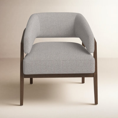 Maudette Linen Barrel Chair