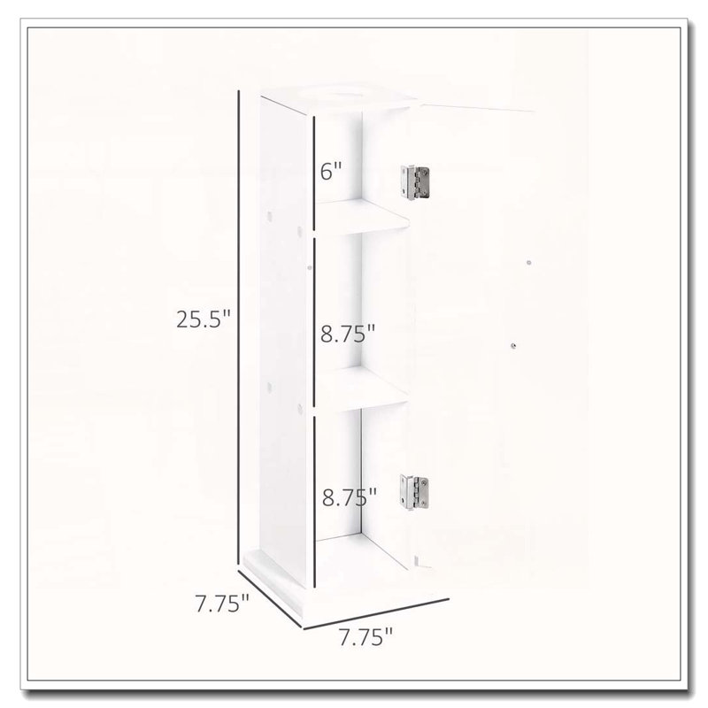 Armoire de rangement en coin pour papier hygiénique
