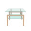 Table basse rectangulaire en verre, table basse transparente, tables centrales latérales modernes pour le salon, meubles de salon (Old Sku: W24182241)-1556861506-1556995607