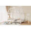 Lit double en bois avec garde-corps et DEL, blanc-1236645537