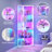 69'' H Glass Corner Display Cabinet With Rgb Lights And Motion Sensor, 5-tier Display Cabinet With Lock-2093918641