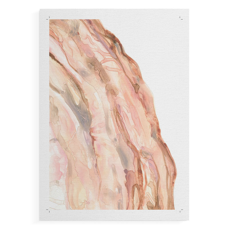 Quartz rose I - Impression sur toile seulement - NON-CADRE, H 18 po x l 12 po