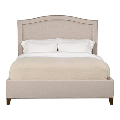 Caroline/Casey Queen Upholstered Low Profile Panel Bed