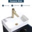 Ensemble de meuble-lavabo simple moderne 18 po bleu
