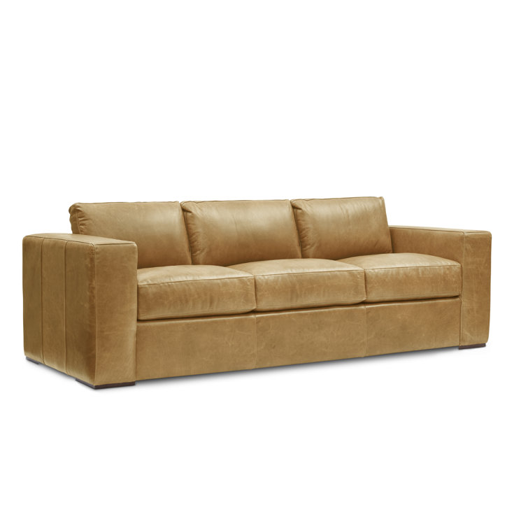Hokku Designs Anthoni Leather Sleeper Sofa | Wayfair