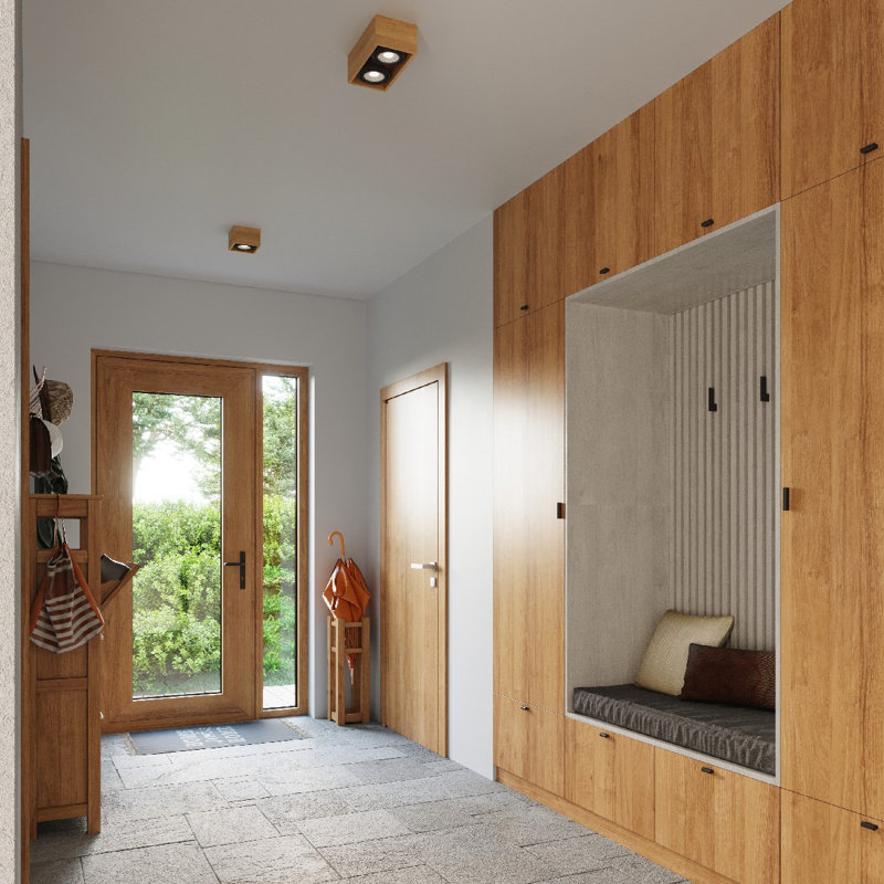 Chorleywood Flush Mount, Wood