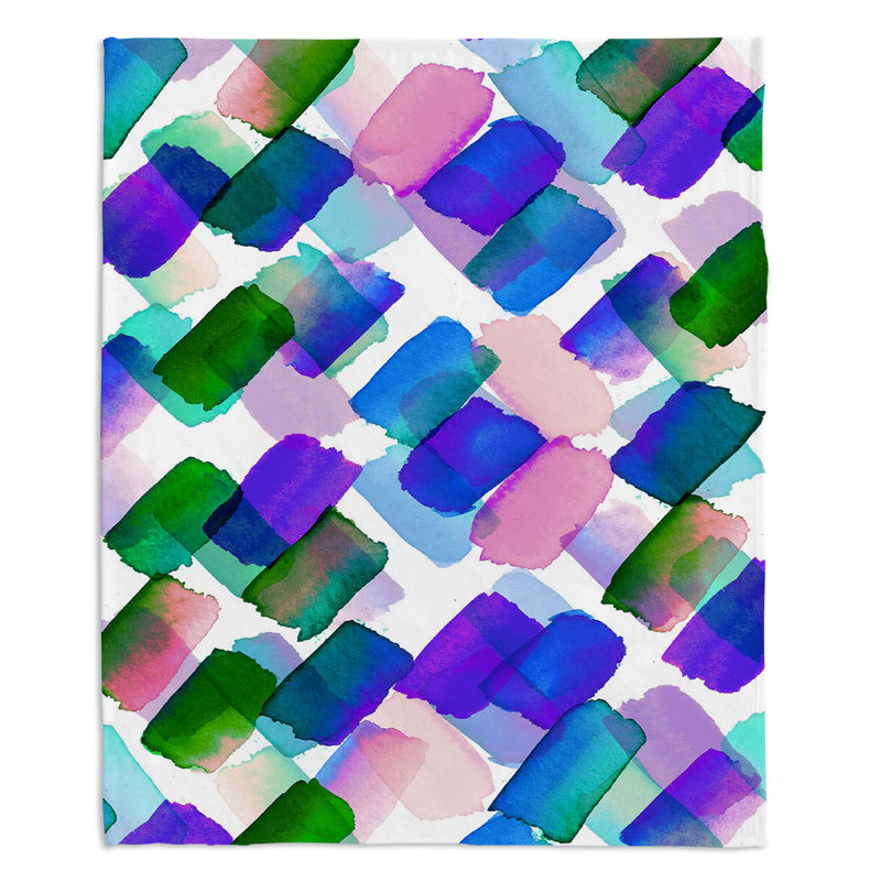Couverture sherpae douce mauve de tons de génie iii, l 51 po x L 60 po