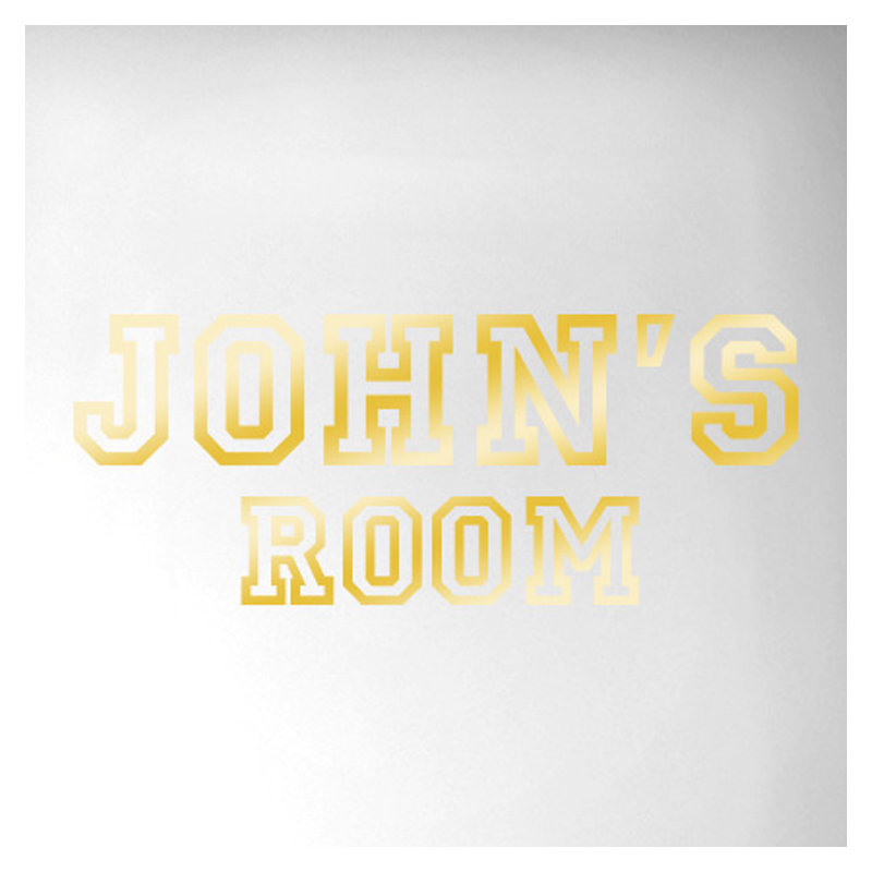 Wall Decal, Shiny Gold