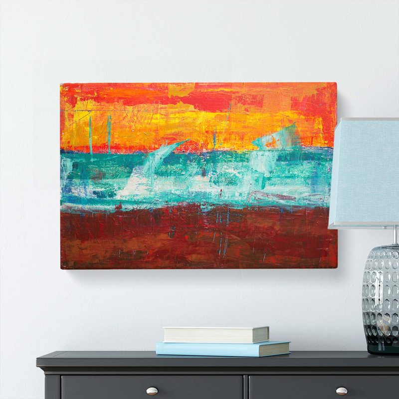 Abstract Art Painting Vol.437 by S.Johnson - Wrapped Canvas, 50cm H x 76cm W 