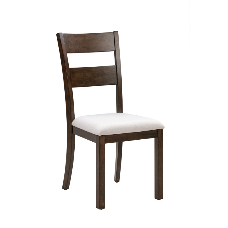 Anniqua Birch Wood Slat-Back Dining Chairs, Espresso
