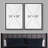 Mid Century Shape "Warm Brown & Faded Black Abstract Lines Artwork, Modern Minimalist Neutral Wall Pictures, Framed Canvas Giclée Print 2 Pieces Wall Art" 16x24x2 pcs, 24x36x2 pcs-92285703-92285704-119463641