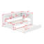 Lit de jour avec lit gigogne, armoires de rangement et ports USB-986350265