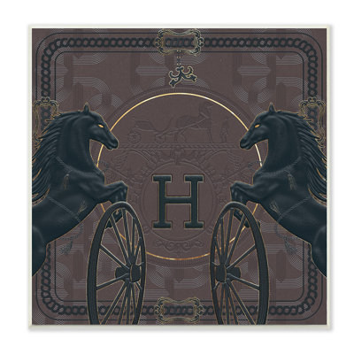 " Elegant Fashion Brand Horses Deep Purple Glam " by Ziwei Li