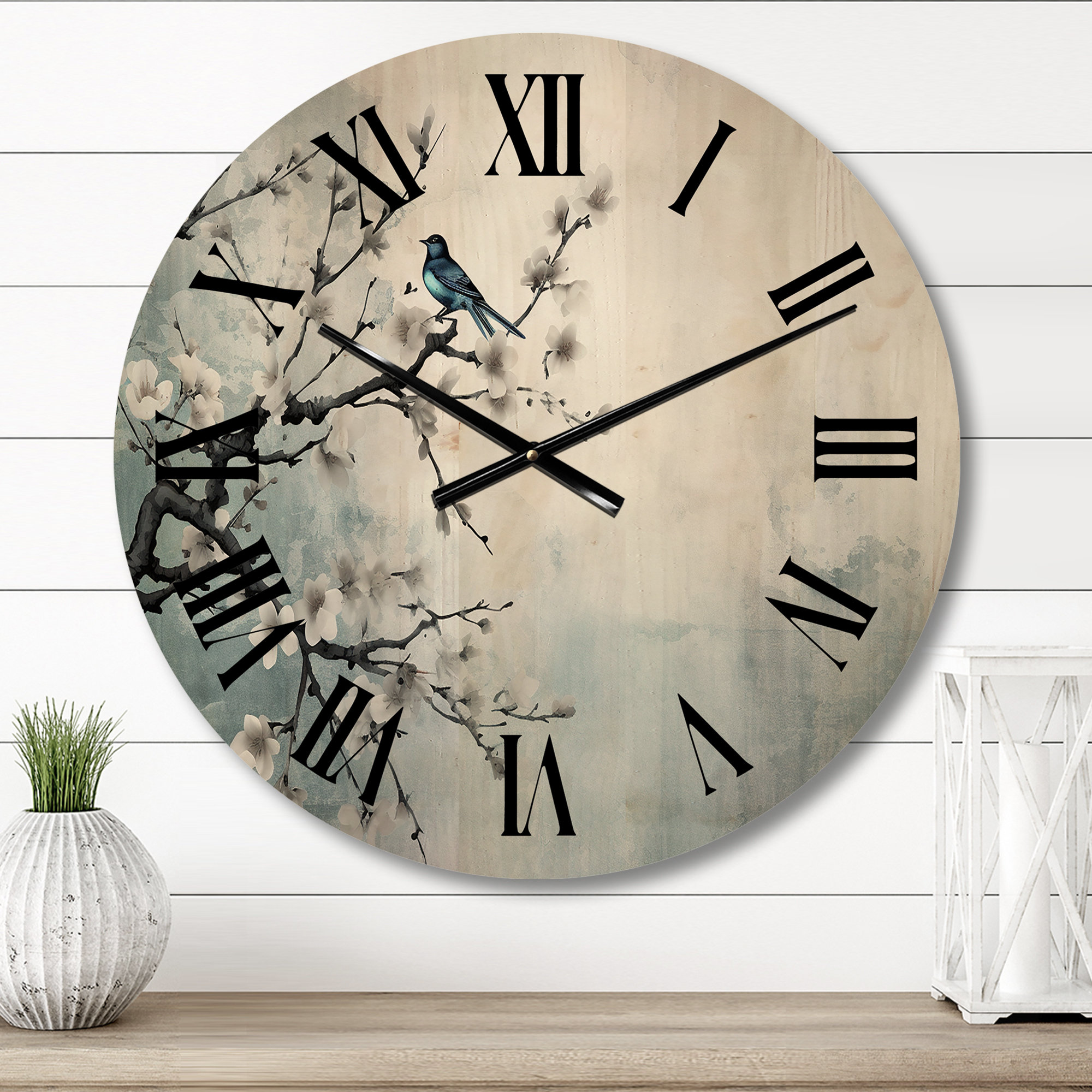 Bless international Yohance Solid Wood Wall Clock | Wayfair