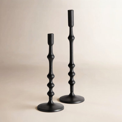 Sand-Cast Aluminum Candlestick Holder