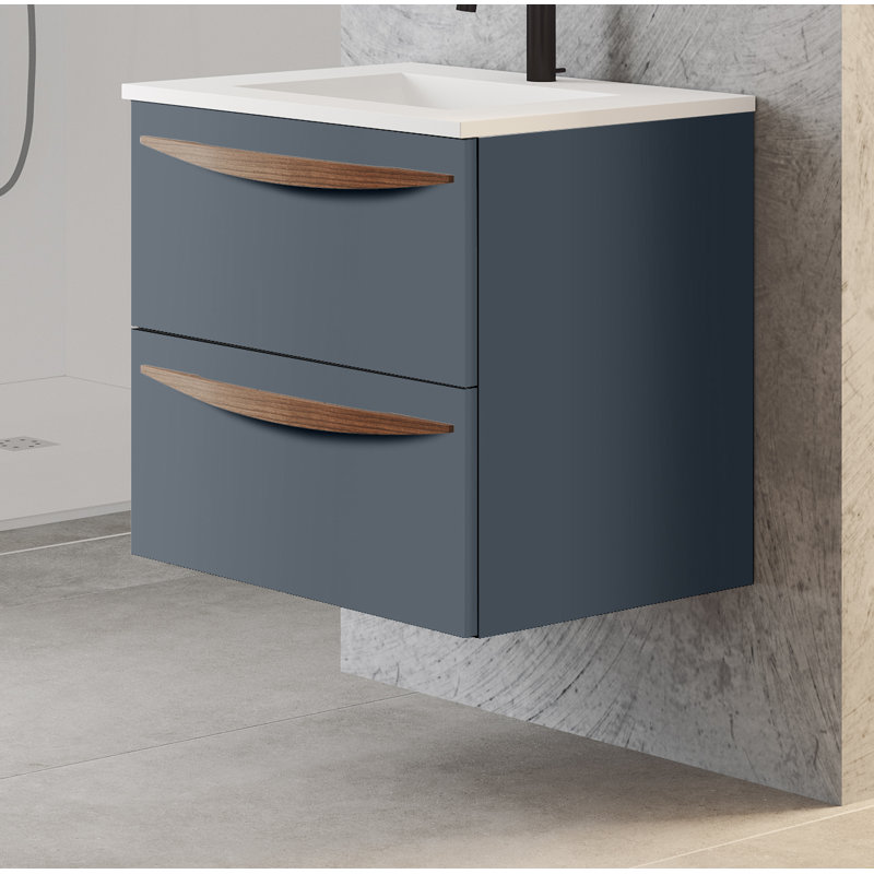 Ensemble de meuble-lavabo simple 24 po, Bleu clair
