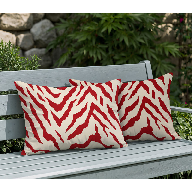 Coussin intérieur / extérieur Billi, 25x18, Red