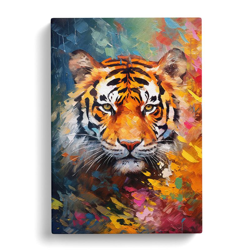 Tiger Impressionism - Print, 76cm H x 50cm W x 3cm D