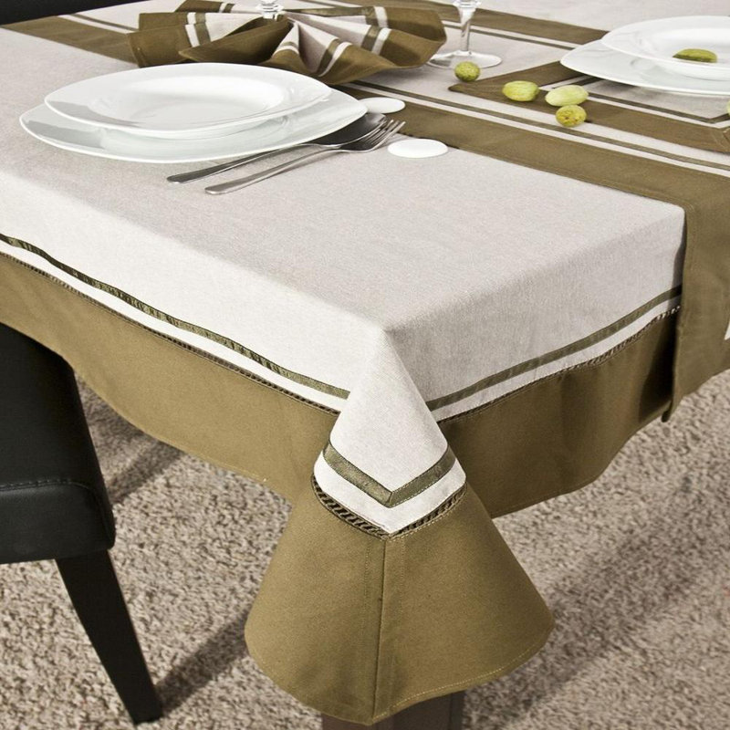 No Pattern And Not Solid Colour Tablecloth