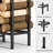Three - Section Black Spliced Firewood Rack