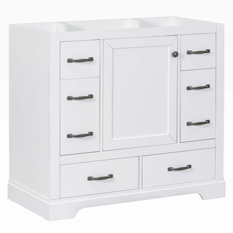 Base de meuble-lavabo simple 35,5 po seulement en bleu