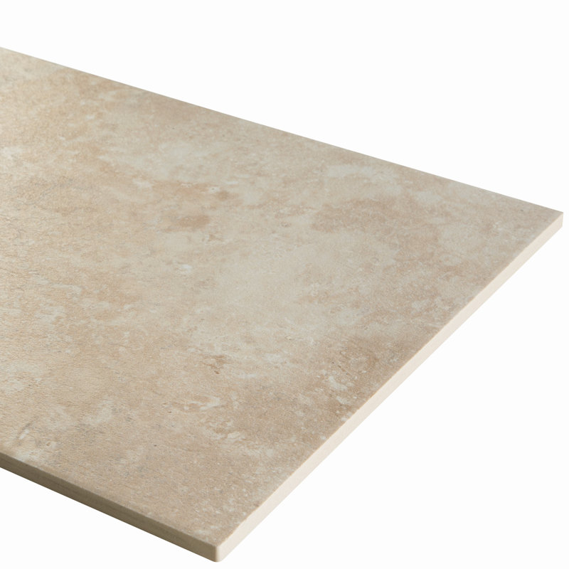 Tratorria 24" X 24" Porcelain Stone Look Tile, Noce