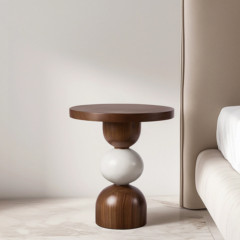 Modern Solid Wood End Table