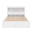 Lit plateforme double avec tablettes coulissantes-2104864011