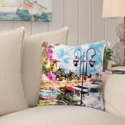 Persaud Outdoor Reversible Throw Pillow