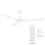 54" Mocha 3 - Blade Outdoor/Indoor Smart Propeller Ceiling Fan with Remote Control Included, Works With Google Assistant, Amazon Alexa, Samsung Smart Things-48461470-48461472