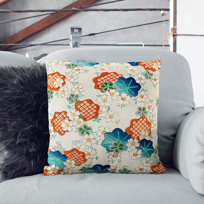 Floral Square Throw Cushion
