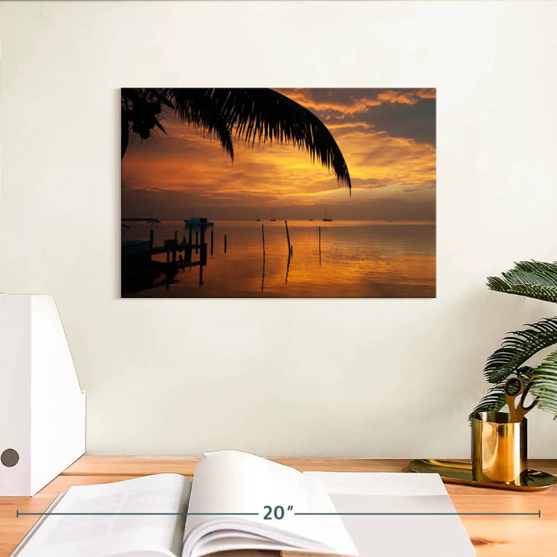 Gillard Sunset In Belize, 8" H x 12" W