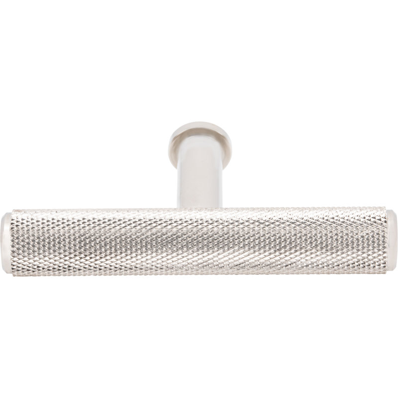Beliza 2 3/4" Length Knurled T Knob, Polished Nickel