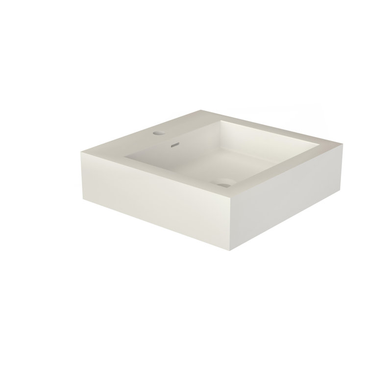 Bathroom Matte White Solid surface Basin