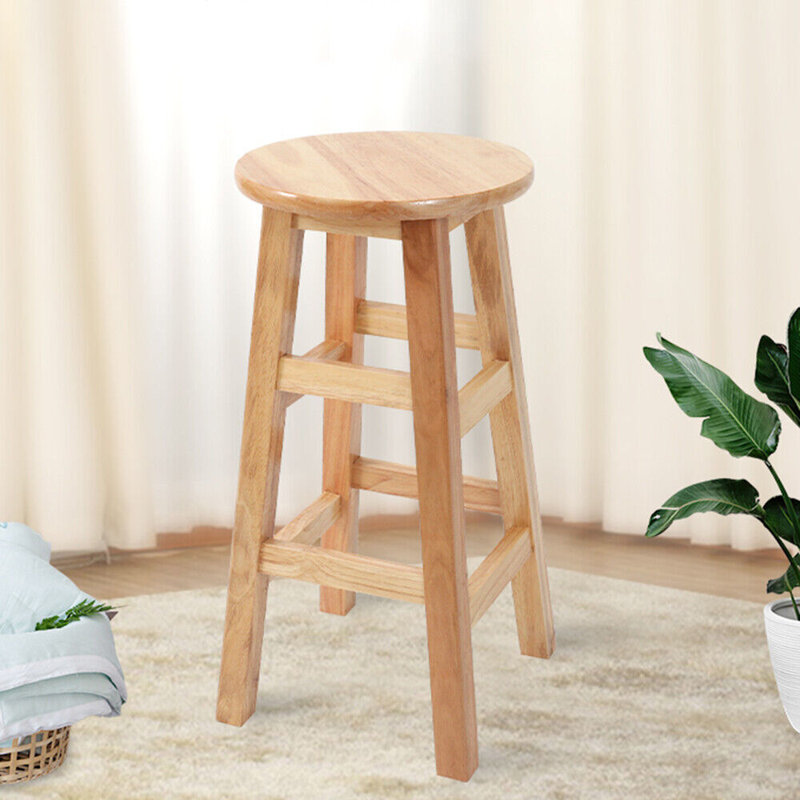 Counter Stool with Solid Wood Frame
