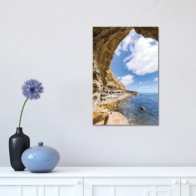 San Diego Sunset Cliffs Cave by Melanie Viola - Wrapped Canvas Photograph