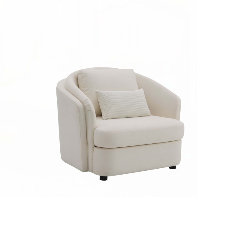 Fauteuil d'appoint en tissu de lin